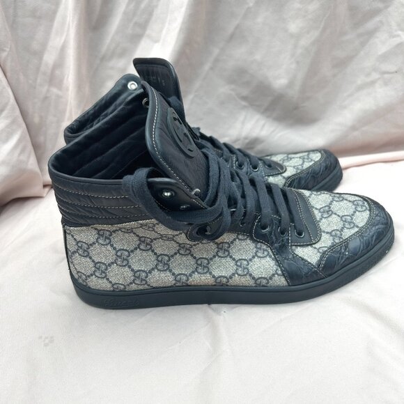 Gucci GG Supreme High Top Sneaker - Picture 1 of 7